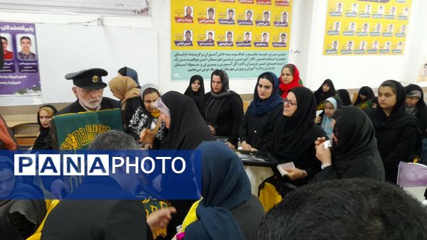 استقبال از کاروان زیر سایه خورشید در دبستان امام رضا(ع) نور