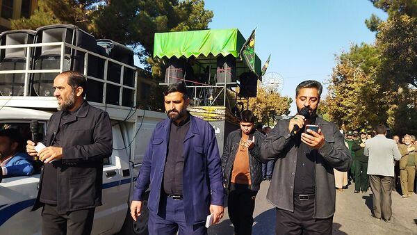 تشییع پیکر جانباز شهید علی فتح آبادی در نیشابور 