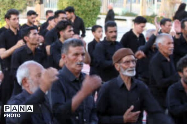 عزاداری هیأت روستای تل آباد در زیارتگاه شهید مدرس 