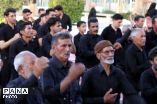 عزاداری هیأت روستای تل آباد در زیارتگاه شهید مدرس 