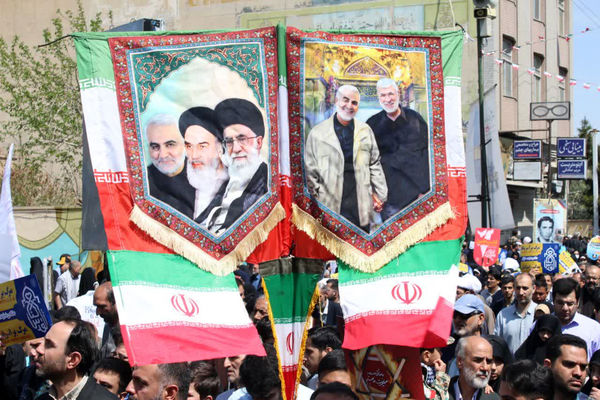 اعلام همبستگی مردم قم با فلسطین در راهپیمایی روز جهانی قدس