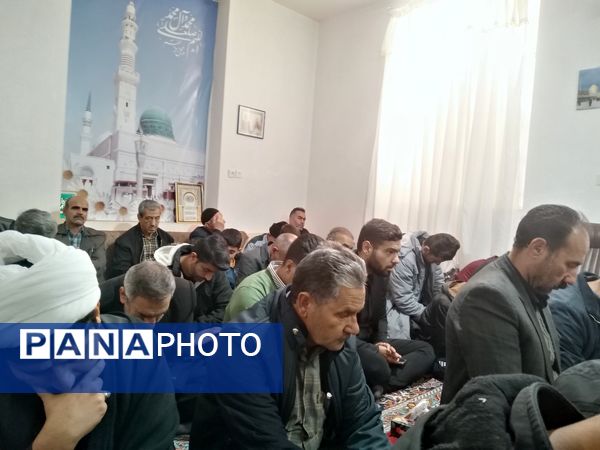 مراسم دعا ندبه هم زمان با ایام فاطمیه در شهرستان خلیل‌آباد