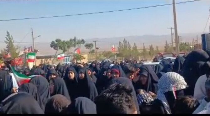 مراسم جاماندگان اربعین حسینی در شهرستان درمیان