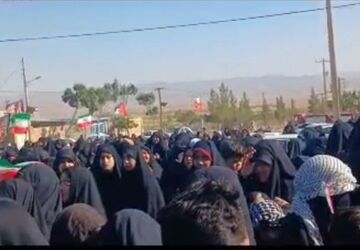 مراسم جاماندگان اربعین حسینی در شهرستان درمیان