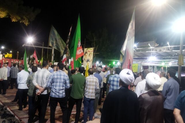 حضور پرشور مردم شهرستان کاشمر در صد و نودمین شب از اجتماعات شبانه