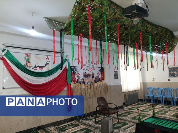 مراسم تشییع پیکر شهید گمنام در مدرسه علامه طباطبایی منطقه پردیس