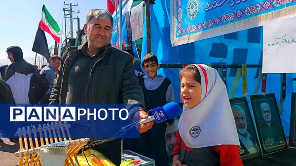 حضور پرشور مردم یاسوج در راهپیمایی ۱۳ آبان در دامنه‌های دنا