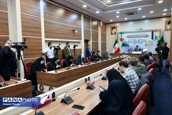 نشست خبری رئیس ستاد مرکزی انتفاضه و روز جهانی قدس