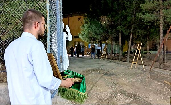 یادواره شهدای دانشجو معلم و نمایشگاه حمایت از مردم غزه در دانشگاه فرهنگیان شهید آیت شهرستان نجف آباد