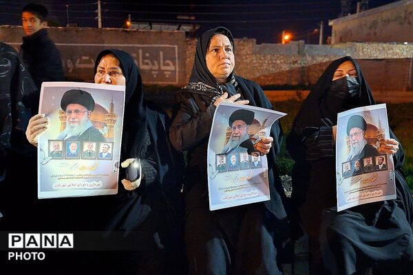 مراسم بزرگ عزاداری به‌مناسبت گرامیداشت شهادت جانسوز حضرت آیت‌الله امام خامنه در باشت