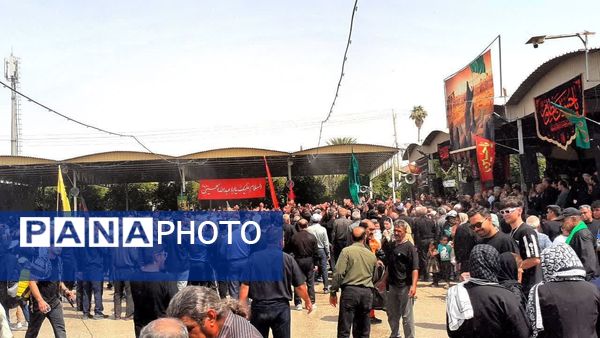 حزن عاشورایی در گلزار شهدای سیدمحمد کازرون