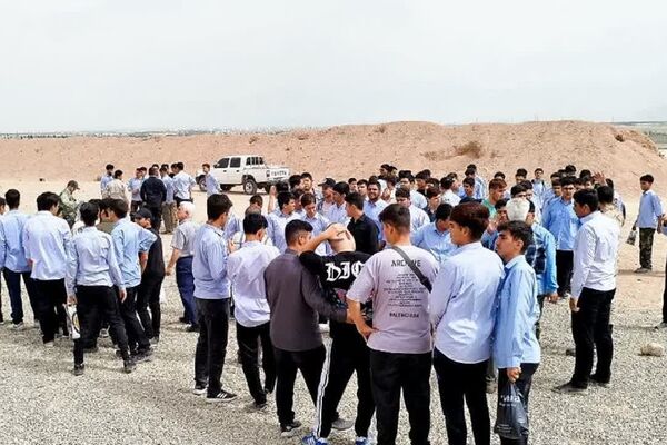 حضور دانش آموزان ناحیه دو شهرری در اردوی میدان تیر شهید جانبزرگی 