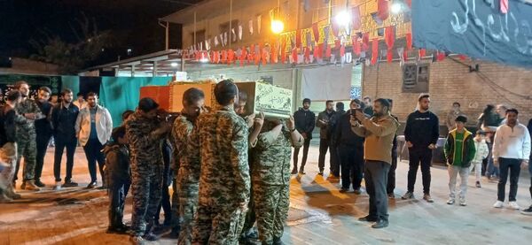 استقبال از شهید گمنام در شهرستان علی‌آباد کتول