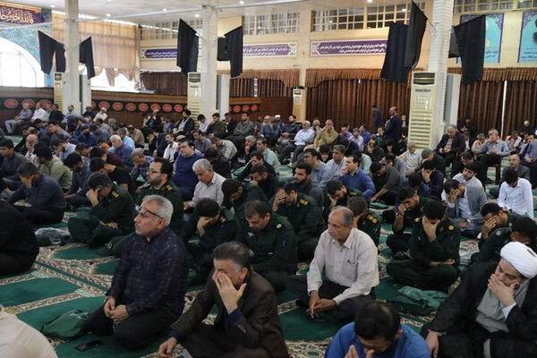 مراسم سوگواری سیدالشهدای خدمت در بوشهر
