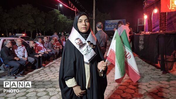 فارسان در مسیر کربلا؛ صد و پنجاه و پنجمین تجمع شبانه مردم با حال‌وهوای اربعین