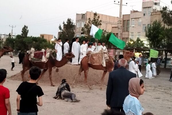 نمایش بازسازی واقعه غدیر در محله شیخ آباد قم