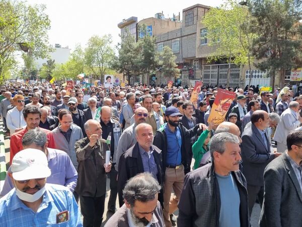 حضور پرشور مردم دارالمؤمنین کاشان در راهپیمایی روز قدس