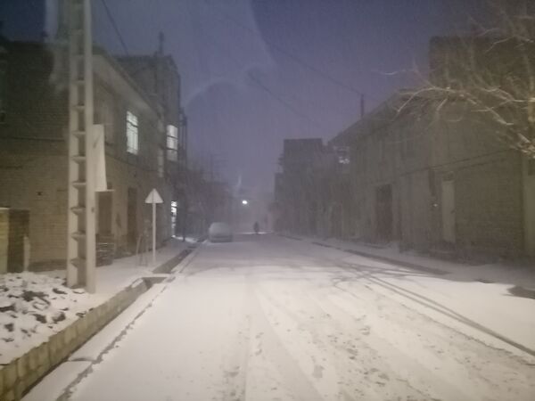 گذری بر بارش برف زمستانی در شهر بار