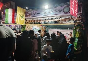 حضور و برپایی موکب توسط فرماندهان حوزه 337 حضرت علی اکبر(ع) و حوزه ۳۳۸ نجابت در مهمانی عید غدیر