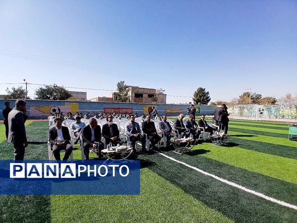 افتتاح استانی طرح «پهلوان سعید» و سه زمین چمن مصنوعی در کاشمر 