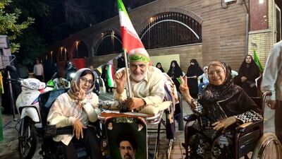 همراهی جانبازان در حمایت از ملت و رهبری