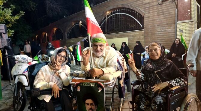 همراهی جانبازان در حمایت از ملت و رهبری