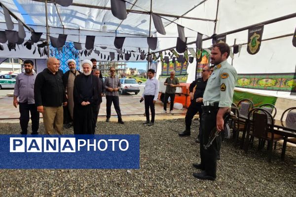 بازدید میدانی نماینده ولی‌فقیه و مدیر سازمان دانش‌آموزی استان کردستان از محل موکب‌های مستقر در مرز باشماق مریوان