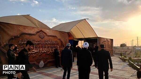 بازدید امام جمعه کاشمر از موکب صندوق امام حسین در محور کاشمر-خلیل آباد