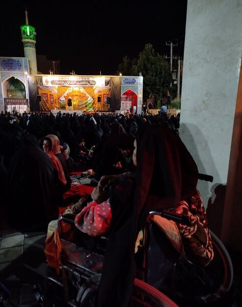 عزاداری  شب تاسوعای حسینی در مسجد شهدای گمنام 