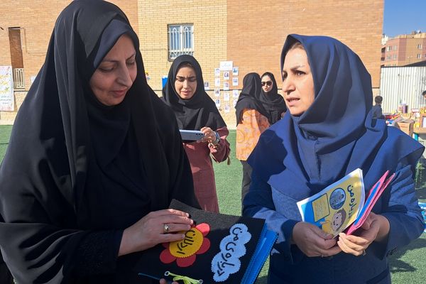  برپایی نمایشگاه  آثار دانش‌آموزان در مدرسه غیاث‌الدین جمشید کاشانی ملارد 