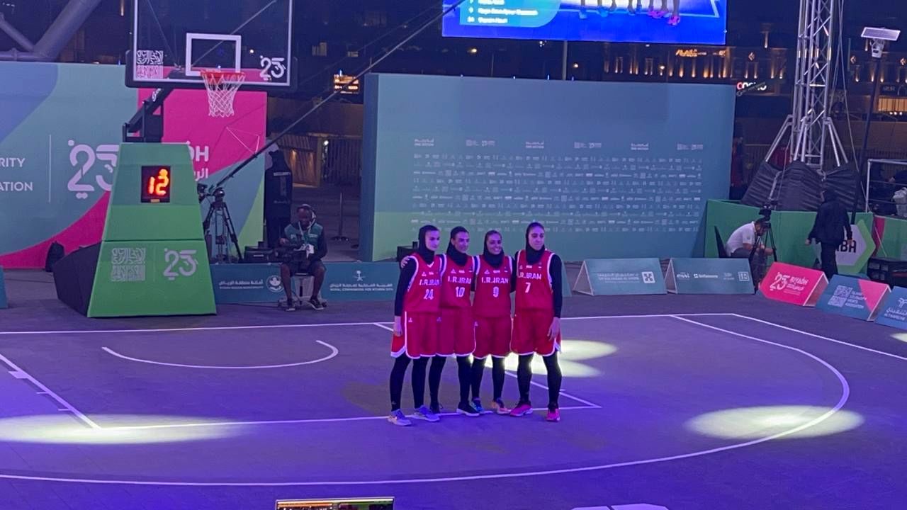 دست بانوان بسکتبالیست ایران از مدال کوتاه ماند