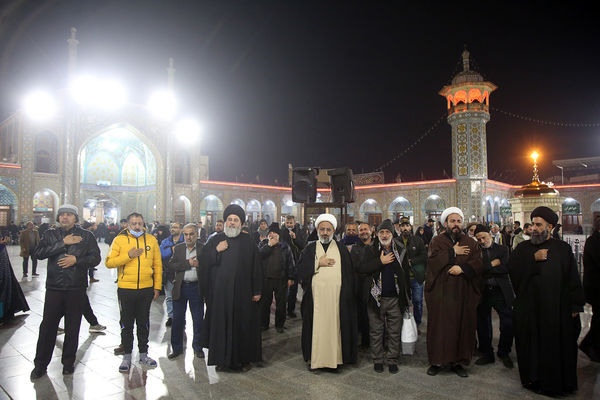 مراسم عزاداری سالروز شهادت امام هادی(ع) در حرم حضرت معصومه(س)