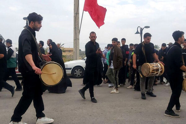 وداع و تشییع شهید گمنام در روستای شهنیا بردخون