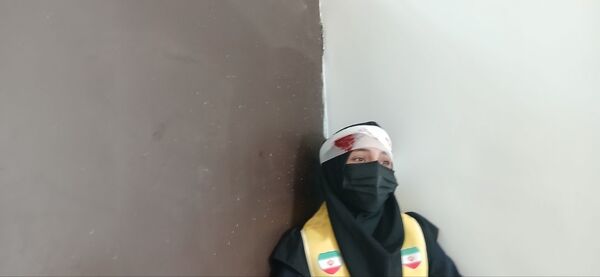 مانور زلزله  در دبیرستان حجت‌ الاسلامی نیشابور 