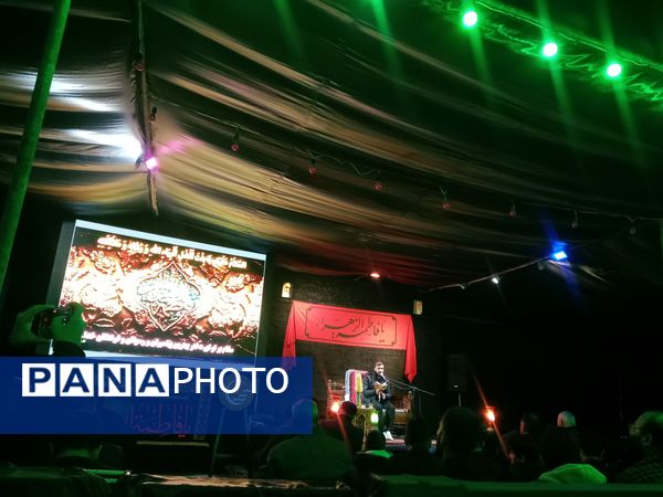 مراسم عزاداری ایام فاطمیه در شهرک سعدی شیراز