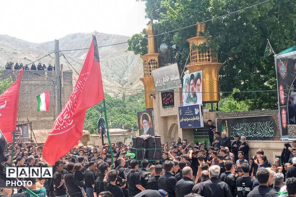 نمایی از عاشورا حسینی در روستا رویین