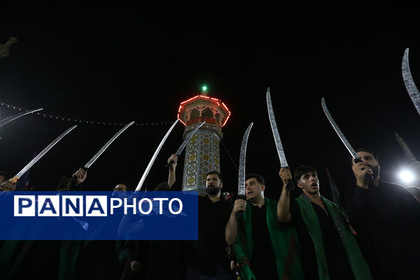 «مشق شمشیر» عزاداری سنتی نجفی‌های مقیم قم