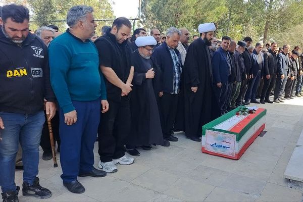  تشیع جنازه شهیده جنگ آمریکایی _ صهیونی در چهاردانگه