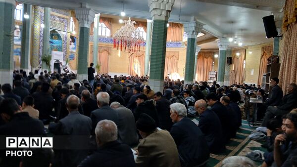 مراسم سوگواری شهادت رهبر انقلاب در مسجد امام علی(ع)