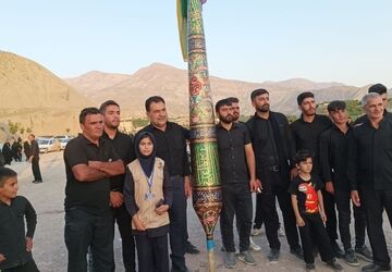 هیئت عزاداری و زنجیر زنی تکیه ابوالفضلی در روز تاسوعای حسینی