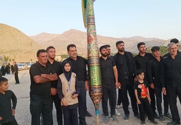 هیئت عزاداری و زنجیر زنی تکیه ابوالفضلی در روز تاسوعای حسینی