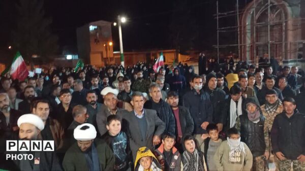 راهپیمایی باشکوه مردم کوهنانی برای بیعت با رهبر انقلاب