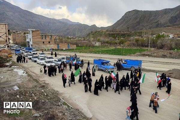 مراسم راهپیمایی اربعین شهادت قائد امت در شهر بار نیشابور-۱