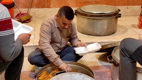 دانش‌آموزان مهمان سفره خدا شدند