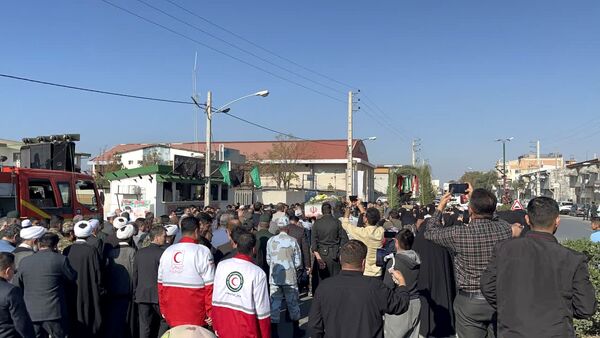 مراسم تشییع پیکر مطهر شهید گمنام در شهرستان بندرترکمن