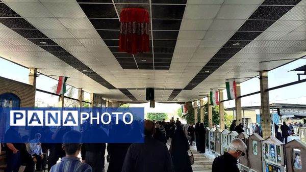 حزن عاشورایی در گلزار شهدای سیدمحمد کازرون