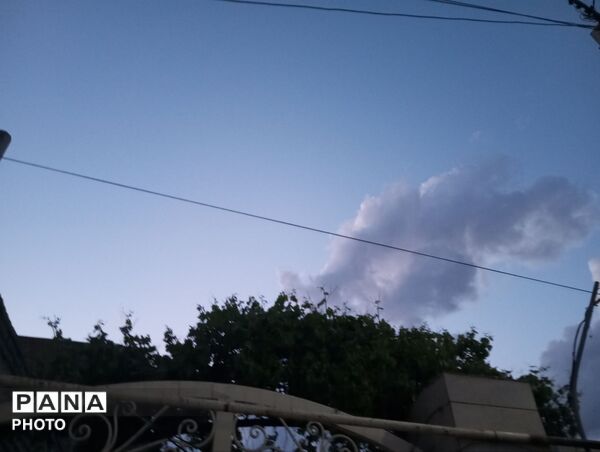 بارش رحمت الهی همراه با تگرگ در شهرستان نیشابور 
