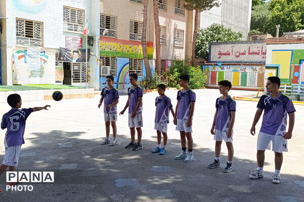 رقابت دانش‌آموزان پسر خراسان شمالی در مسابقات ورزشی تابستان ۱۴۰۵
