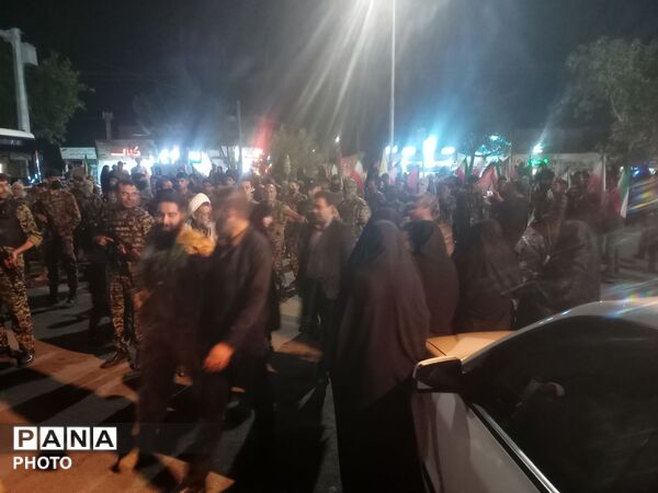 رزمایش جانفدا در تربت حیدریه؛ رژه با شکوه خودرویی و موتوری گردان‌های بسیج 