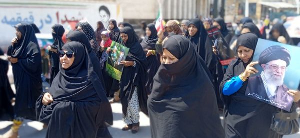 راهپیمایی روز قدس در جزیره هرمز‌